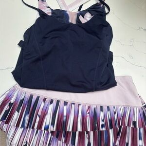 Lucky in Love Tennis/Pickleball Skort and Tank Set